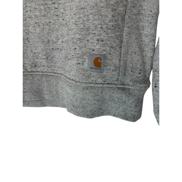 Carhartt Women's Sweatshirt Gray Utility Rugged Relaxed Fit Crewneck Small - Picture 4 of 11